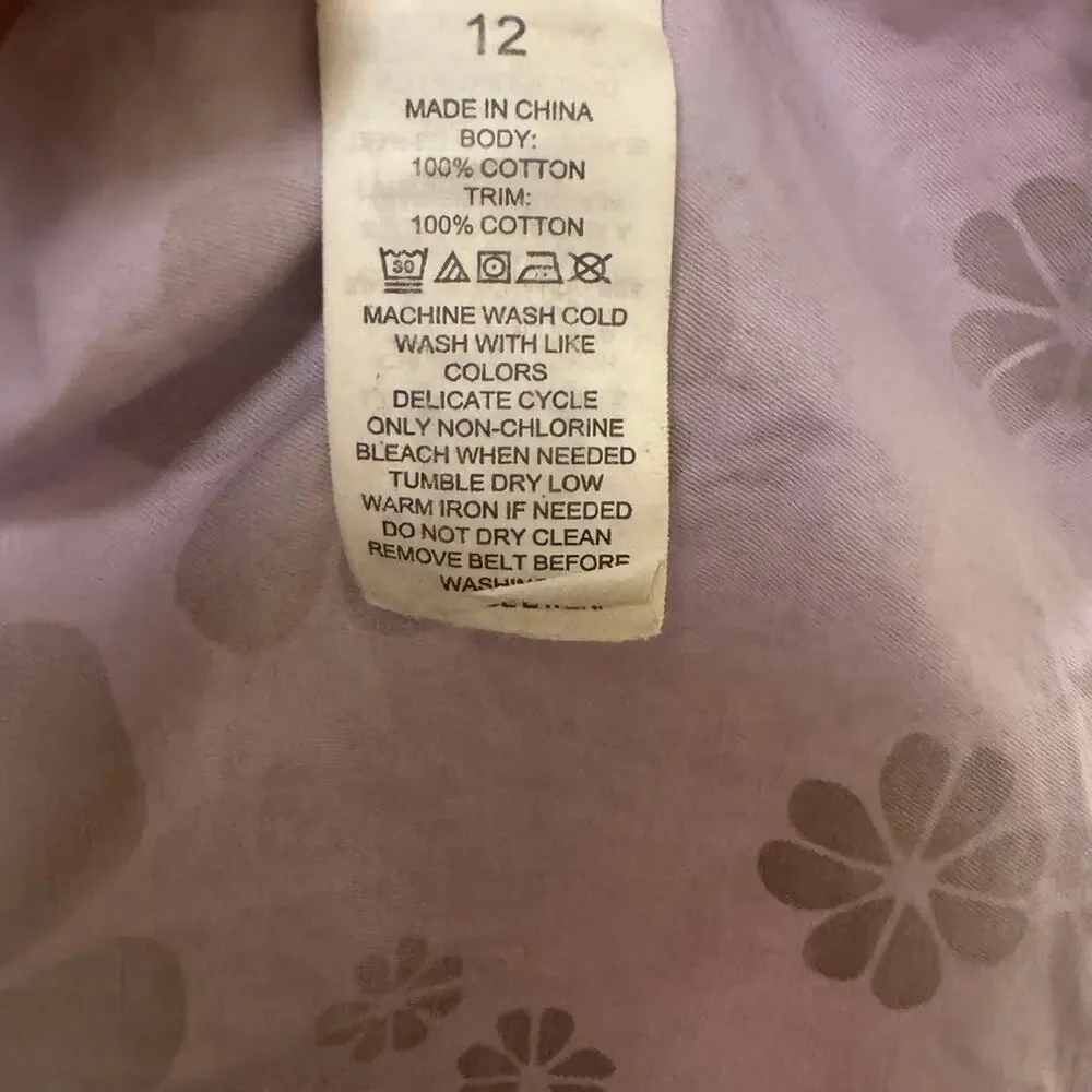 Kate Spade New York Flora Spade Midi Dress Frozen Lilac Size 12